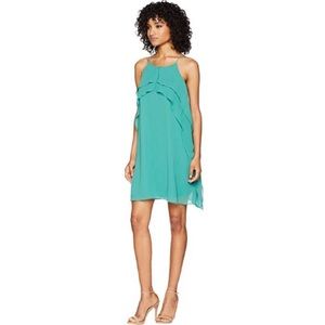 BCBG Maxazria Jade Green Ruffle Dress